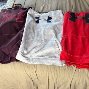 Under Armour Hoodie Set - Burgundy, White, Red
